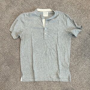 Billy Reid Light Gray Polo Shirt